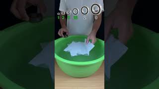 TRY TO GUESS HOW MANY TISSUE PAPER IT TAKE TO FLOAT? #asmr #experiment #satisfyingvideo #bearing