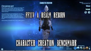 FFXIV A Realm Reborn: Character Creation Benchmark