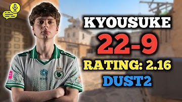 KYOUSUKE (22-9) RATING: 2.16 | EUROPE FACEIT RANKED (DUST2) +VOICE COMMS | CS2 POV