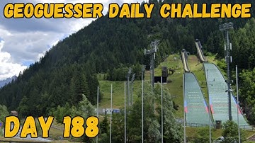 Who wants to go ski jumping! Geoguessr daily challenge day 188!
