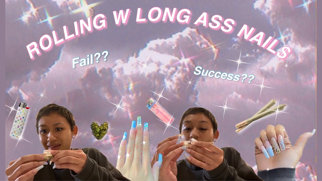 how to roll with long nails !! *attempt lol**