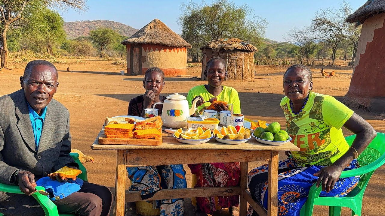 African Village Christmas in Our Traditional Homestead/Cooking 30kgs Goat
