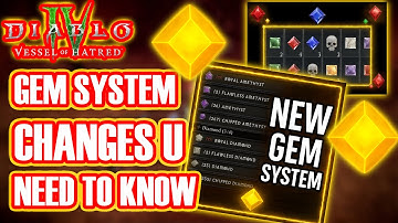 DIABLO 4: Guide To The NEW GEM System For NEW & Returning Players- Where Are Your GEMS