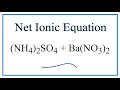 Net Ionic Equations and Spectator Ions