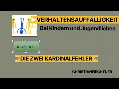 Video: Korrektur Des Kinderverhaltens