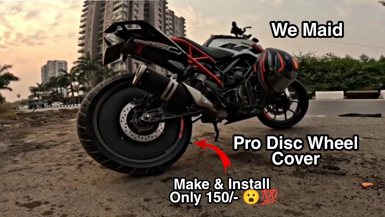 Install Wheel Cover in Ktm Duke Only 150/- Rs | Pro disc Wheel Modifocation Make At home Diy