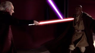 Star Wars 3 Sithin İntikâmı - Mace Windu Vs Şansölye Palpatine Dövüşü