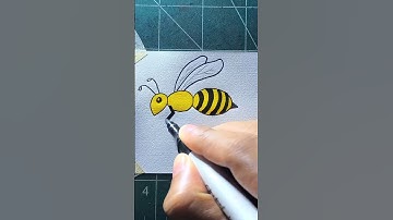 How to draw a bee