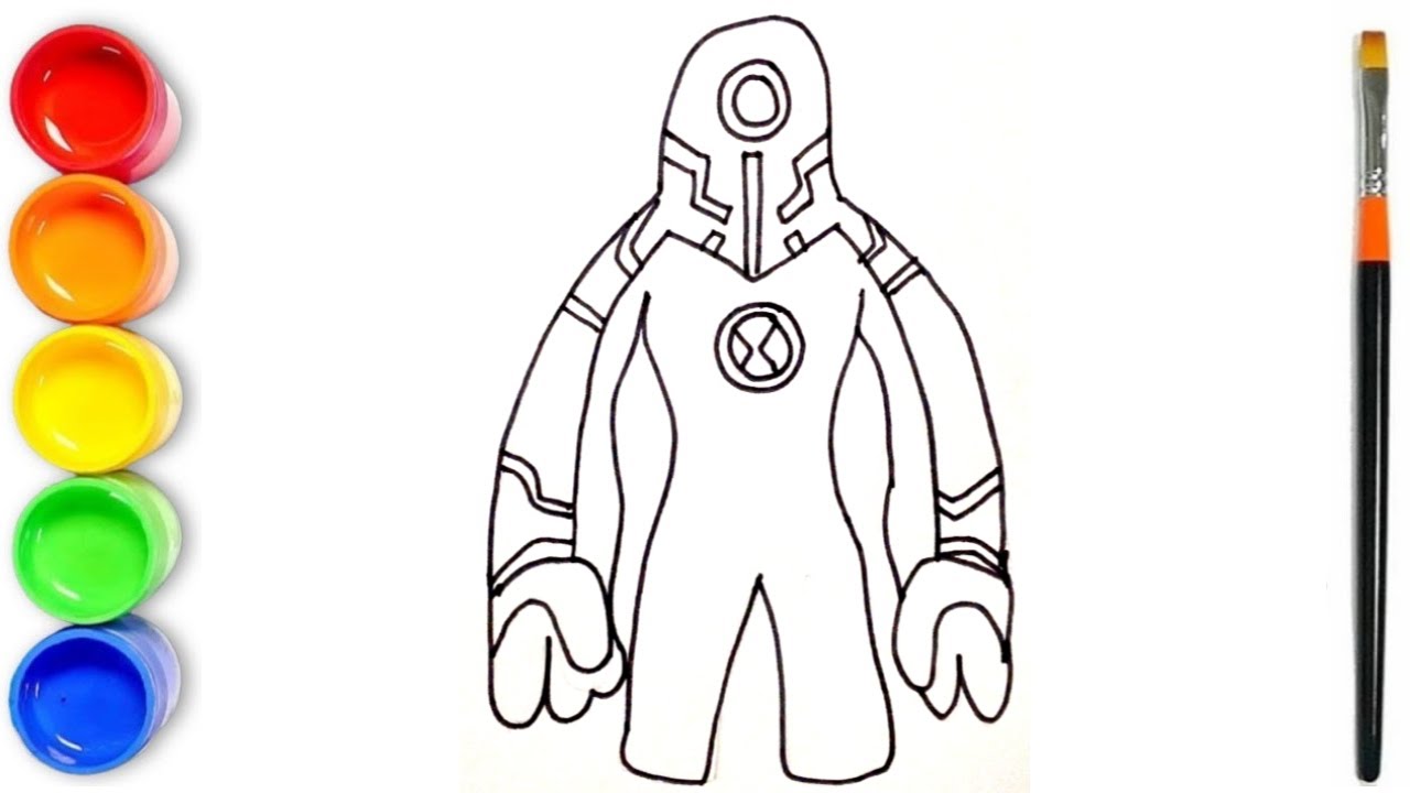 How to draw Upgrade From Ben 10, Ben 10 Alien Drawing