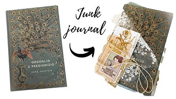 How to create a JUNK JOURNAL from a BOOK | NO SEW binding | EASY!
