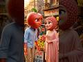 Cutest Fruit Couple Ever! 😍🍎🍒. #shorts #shortsfeed #viral #fyp