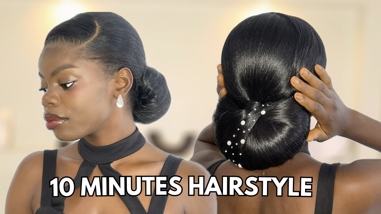 SIMPLE AND EASY BRIDAL HAIR/BEGINNERS FRIENDLY STYLING @slaywithspea #bridalhairstyle #bridalupdo 