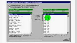 Creating A Golf League Using Last Years Data