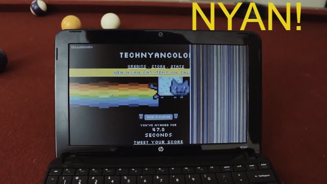 [NSFMR]: DESTROYING a shitty laptop/netbook (an HP MINI 110)