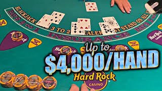 BLACKJACK $25,000 Buy In! Most Epic High Limit Session Ever at Hard Rock Hollywood $4,000/Hands screenshot 1