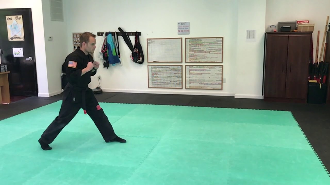 Double Wrist Grab 1 Down and Out Shaolin Kempo Martial Arts