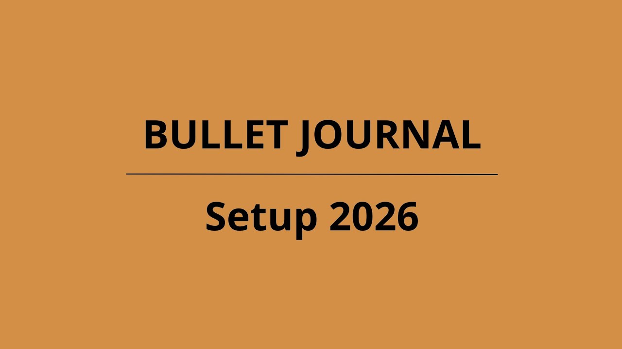 Bulletjournal | Setup 2026