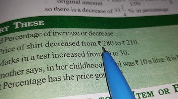 std 7maths chapter 8comparing Quantities :10 exa16,17 Try  These page 167