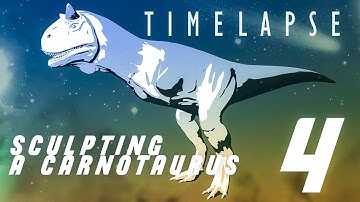 Sculpt a Carnotaurus dinosaur in Blender 2.93! (Part 4) [Timelapse]