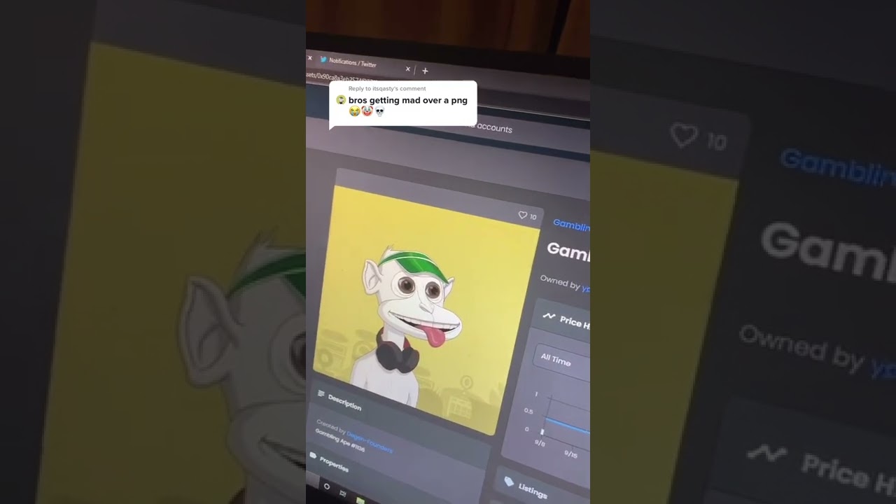 If you change your entire profile picture to mine, who's the crazy one? - NFT 