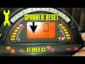 How to Reset Service interval in Citroen C2 & C3 | Spanner Inspection reminder maintenance