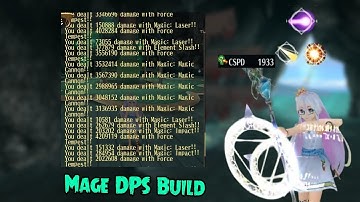 Mage DPS with 1.5k CSPD for Instant Burst Spam Build - Toram Online
