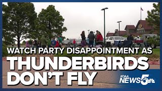 Watch party disappointment as Thunderbirds don't fly for 2025 graduation
