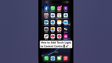 How to Add Torch Light to Control Centre in iPhone 📱🔦💡 #iphonetricks #shorts #techshorts #iphone