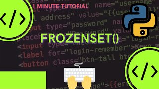 The "frozenset" data type is a built in data type similar to "set" in Python