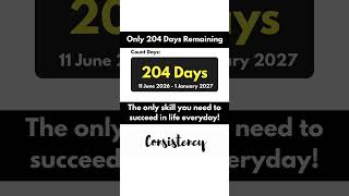 Only 204 Days Remaining | 11 June 2026 - 1 January 2027