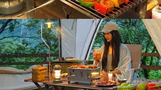[ep. 2] Immersive Rain Camping ASMR || Daily Vlog @minimalist_aesth #camping #asmr 
