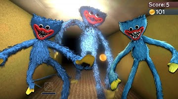 Huggy Wuggy Poppy Playtime Backrooms Horror Runner Mobile Game - Android Gameplay Walkthrough #3