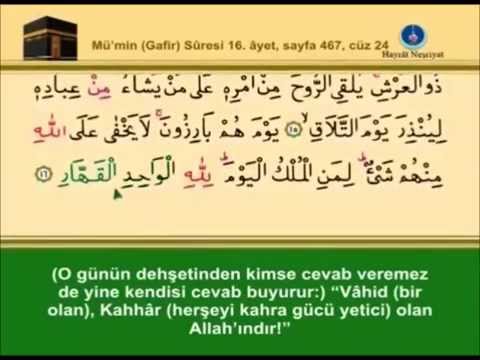 40 - Mü’min (Gafir Sûresi) –Takipli ve Mealli -  İshak Danış