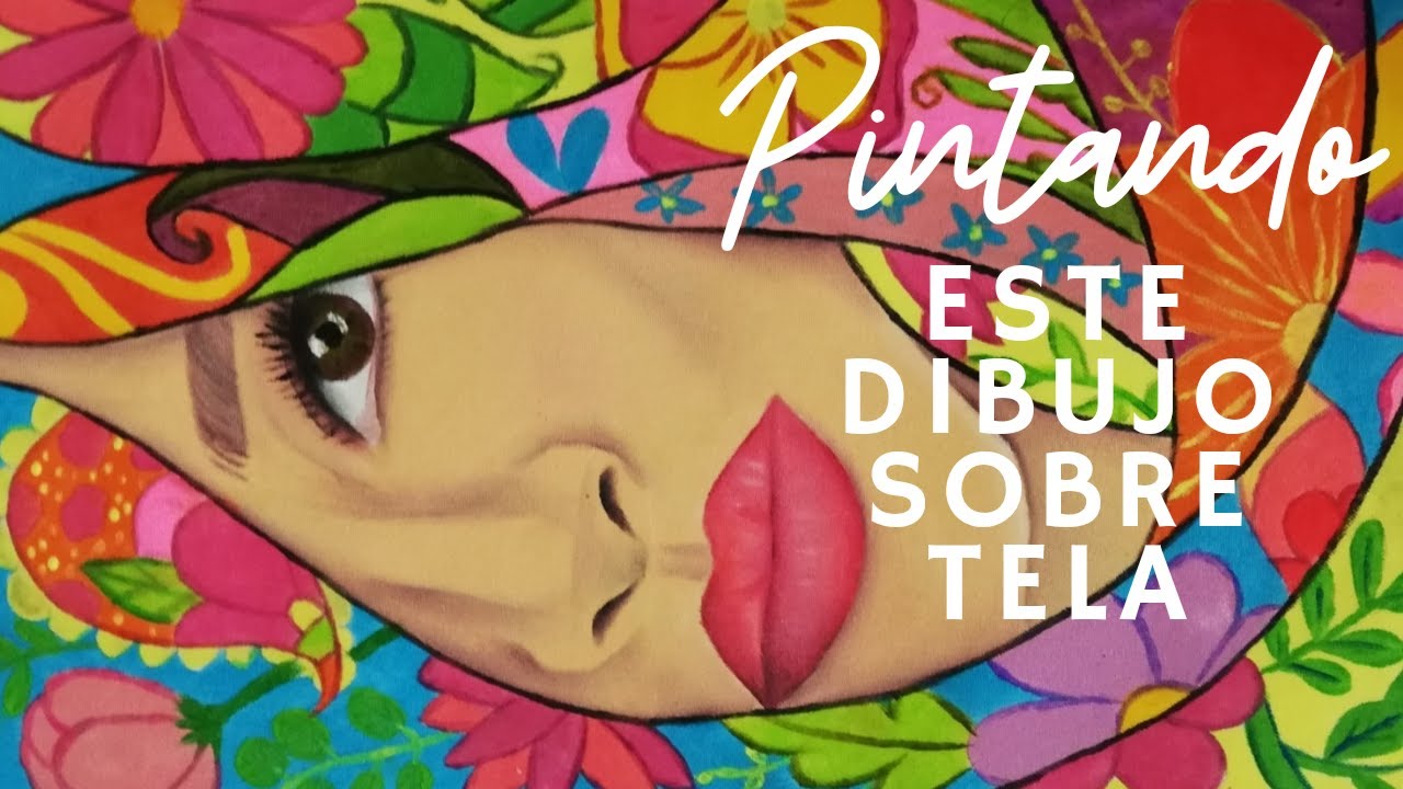 Como pintar un rostro con pintura textil. Pintando en tela Cap. 1