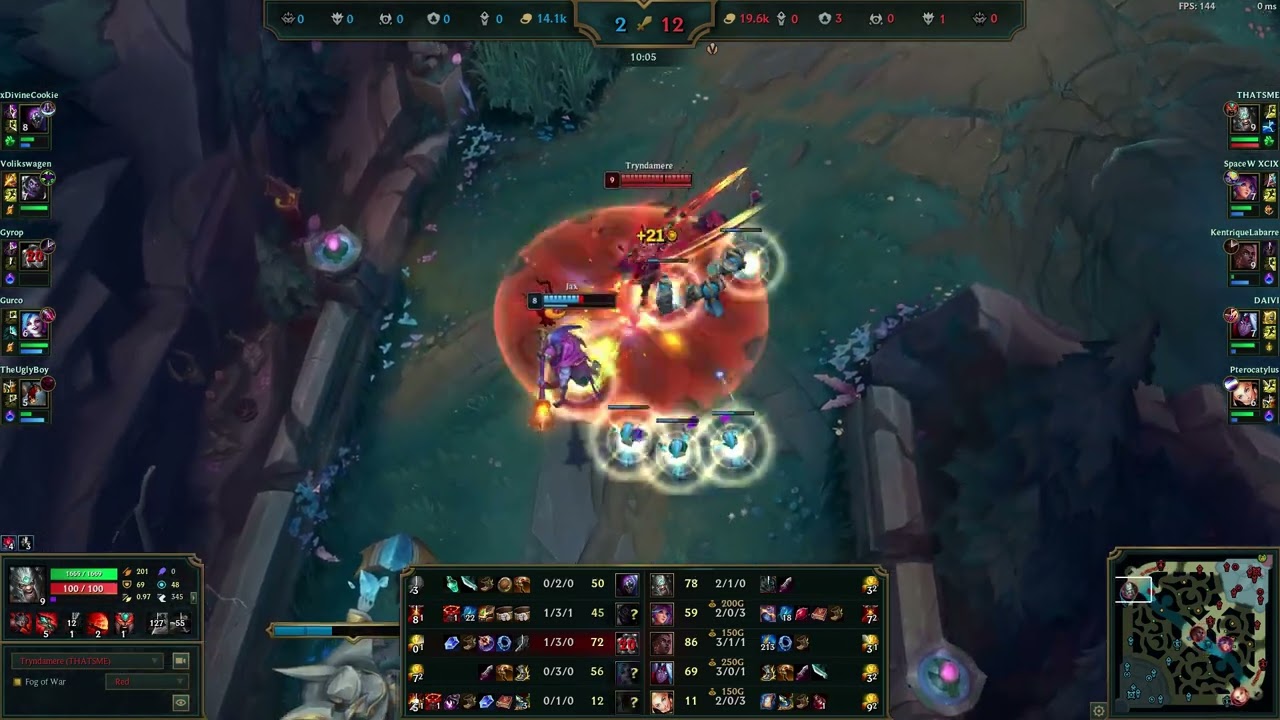 Tryndamere vs Jax | TOP | PATCH 25.10