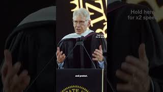 Harrison Ford’s commencement speech is going viral for all the right reasons.