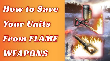 Avoid FLAME DAMAGE by Standing in WATER - CoH2 Quick Tip