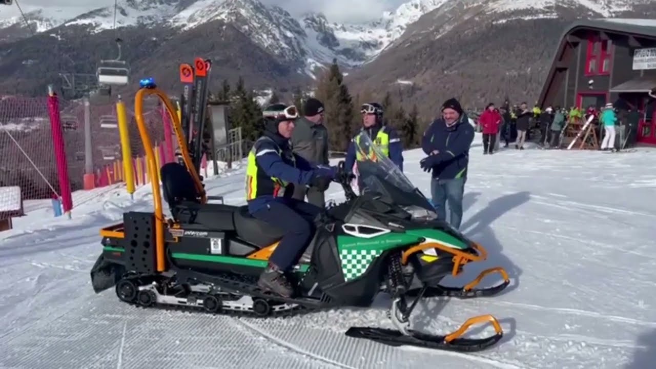 IN SERVIZIO SULLA MOTOSLITTA