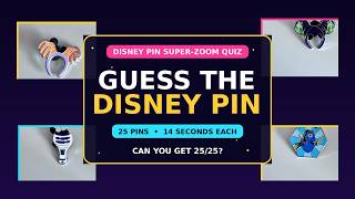 🐭Can You Name All 25 Disney Pins From a Super-Zoom Detail? (Hard) 🏰