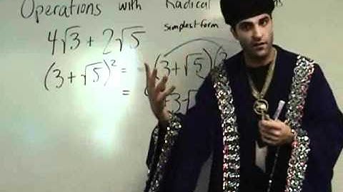 Algebra - Operations with Radical Expressions
