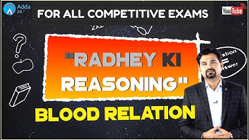 Blood Relation By Radhey Sir For All Competitive Exams | Reasoning Tricks
