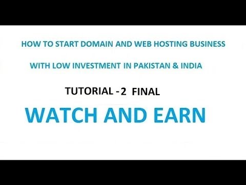 make money via web hosting business video Part-2 tutorial final, in Urdu/Hindi