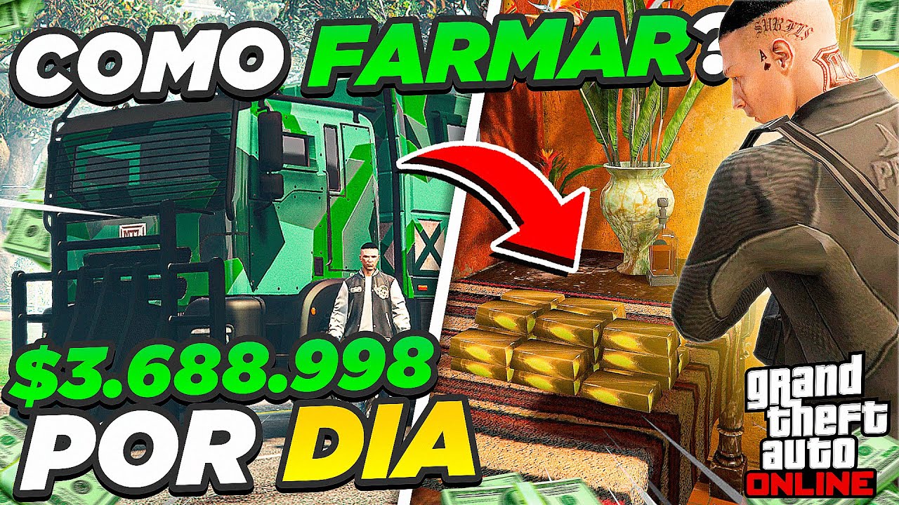 ROTINA PARA FARMAR DINHEIRO NO GTA V ONLINE SOLO 14 visualizações - 16  horas atrás Compartilhar Download