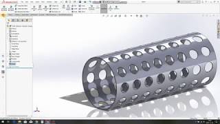 SolidWorks Perforated Tube Tutorial (2019)