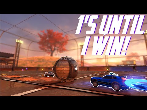 Finding out if I'm GOOD or TRASH at Rocket League... 1's until I WIN!