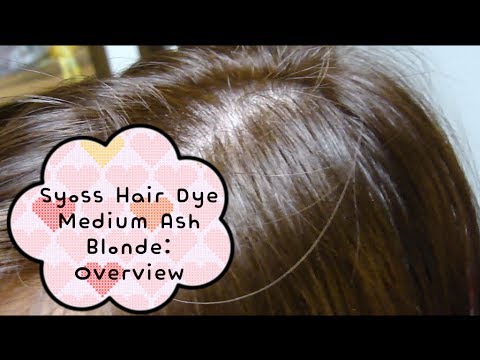 Syoss Hair Dye In Medium Ash Blonde 7 1 Overview Youtube