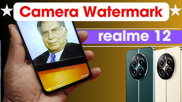 How to Set Camera Watermark in Realme 12 5g | Realme 12 5g Camera Name Change Kaise Kare