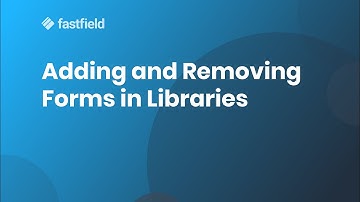 Adding and Removing Forms in Libraries