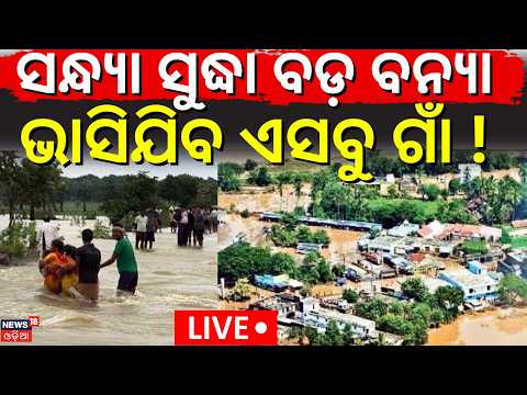 Flood in Odisha LIVE: ମାଡ଼ି ଆସୁଛି ବଡ଼ ବନ୍ୟା Heavy Rain | Mahanadi Flood Situation | Odisha| Weather
