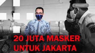 29 April 2020 Gub Anies Baswedan Mengunjungi gudang Pasar Jaya